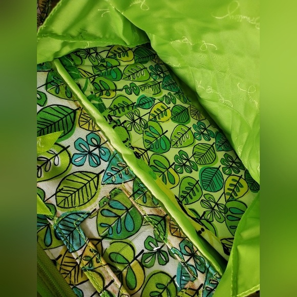 Vera Bradley Limes Up Retired Large Campus Floral Quilted Backpack EUC main image 4